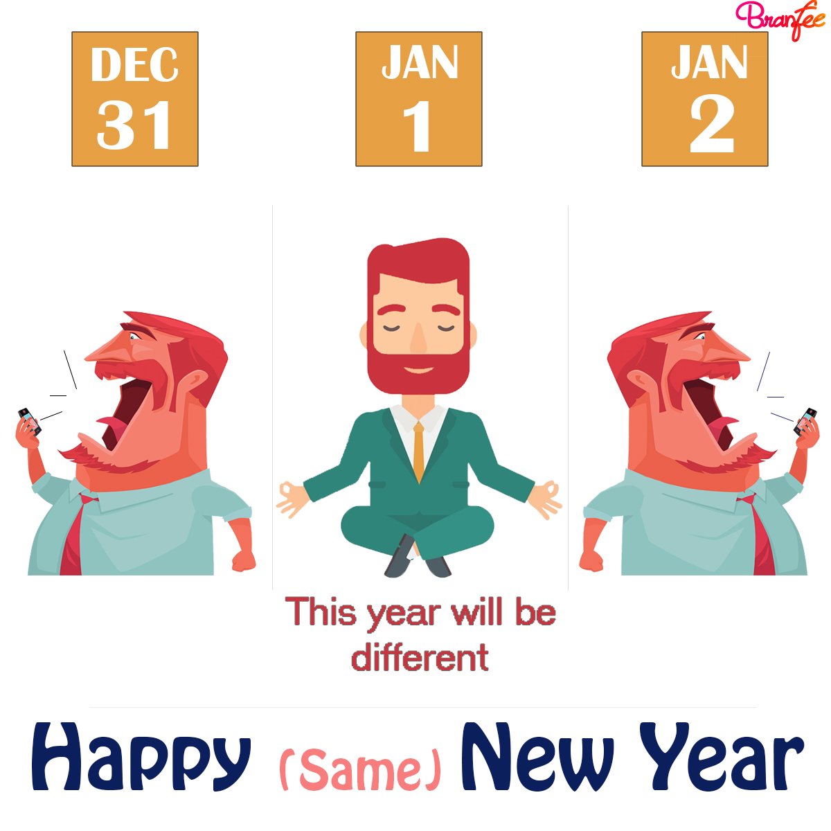 Branfeeapp's tweet photo. New #Year, New (same) #Me!
#HappyNewYear2017 #2017 #NewYearMemes #BranfeApp It's #2ndJanuary already! https://t.co/Qaj5HMD6wE