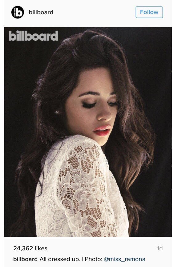 5HereForCamila's tweet photo. Billboard, Who do you think will be the artist who will dominate 2017? 

*Billboard post a photo* 

Thank you Billboard. @billboard https://t.co/mrAYTYn7k5