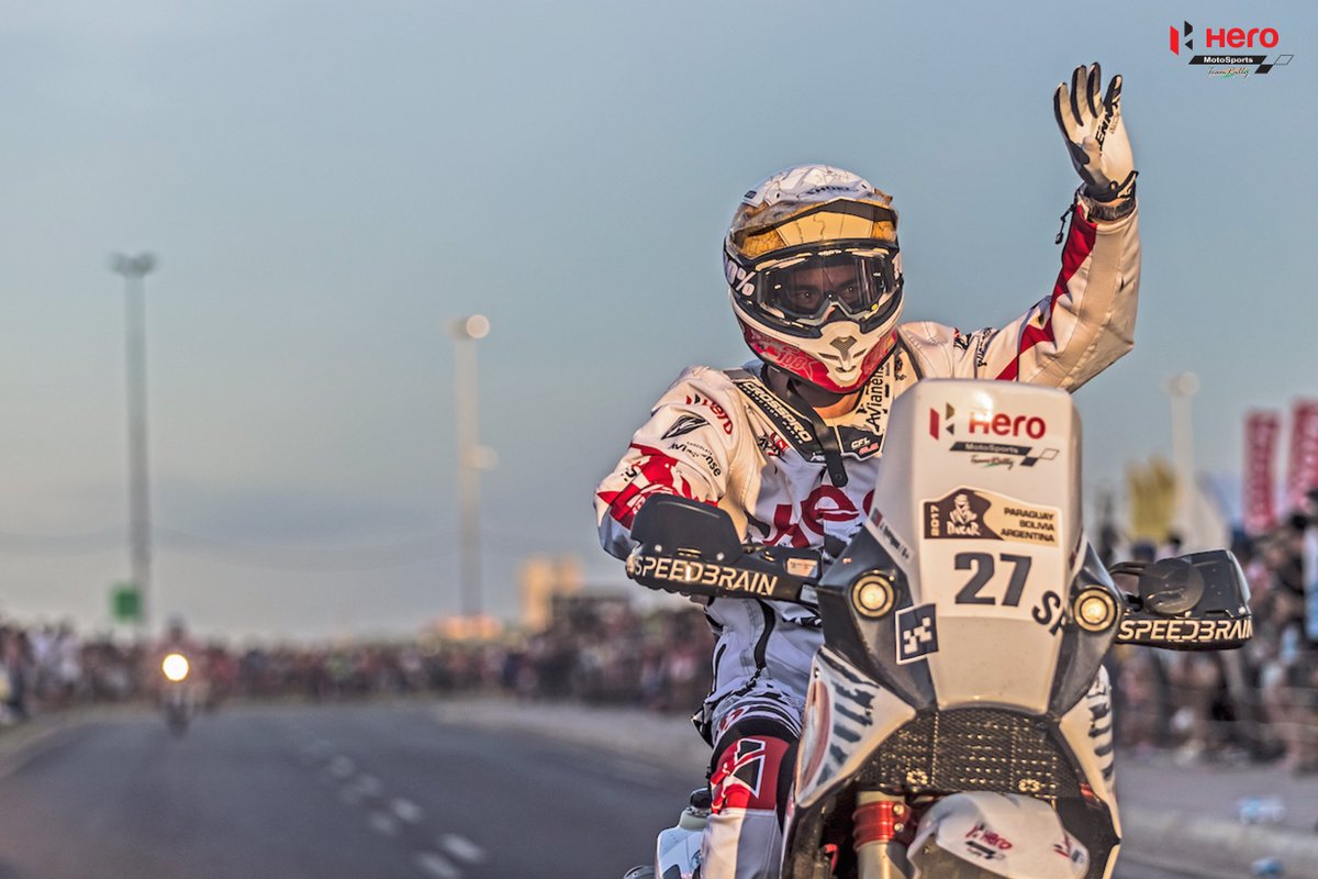 hero_motosports's tweet photo. Podium ceremony: Done! 🏁
The first special stage of @dakar Rally awaits for our Heroes.
#HeroAtDakar #RoadToDakar2017 #Dakar2017 https://t.co/vWT52FxKEX