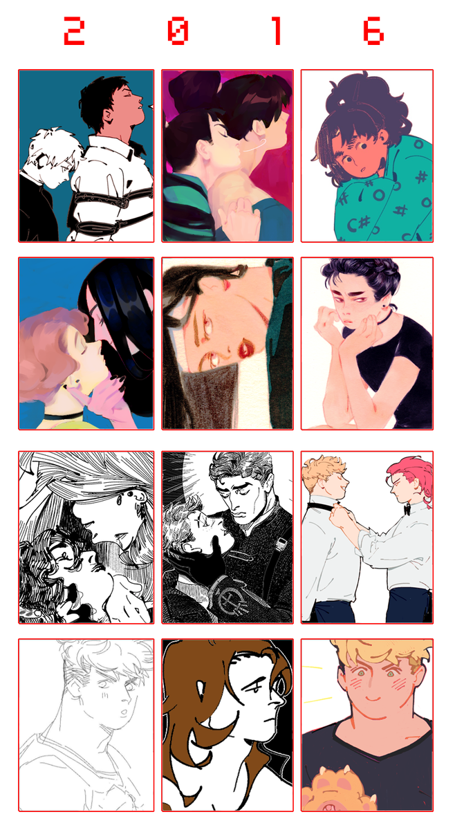 2016, year of (thinking about) vane (but not drawing vane) also a year i fell into grindblue hell 