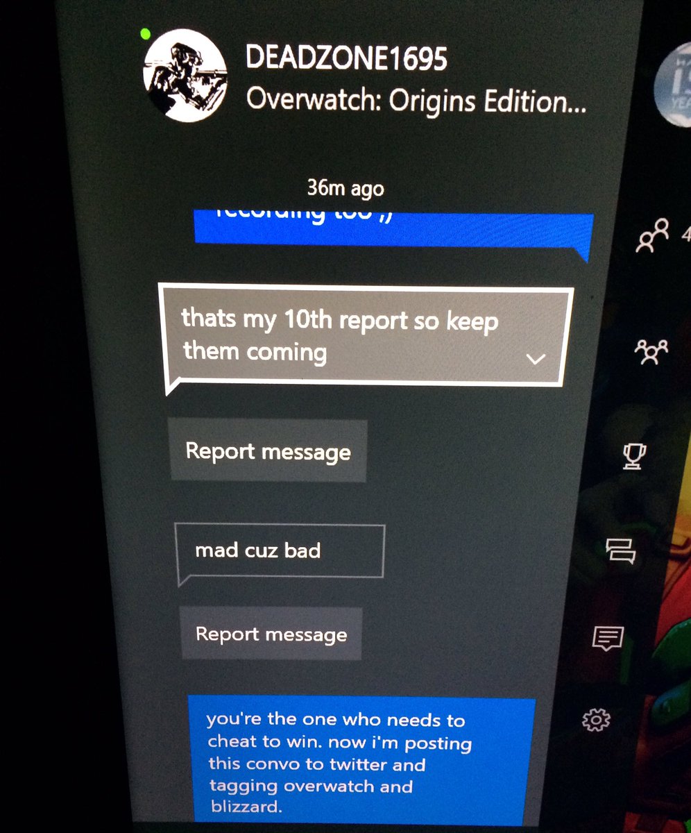 PimpMast3rFunk's tweet photo. This is someone who is proud of exploiting a glitch to win. @PlayOverwatch @BlizzardCS https://t.co/sodMNnRyrg