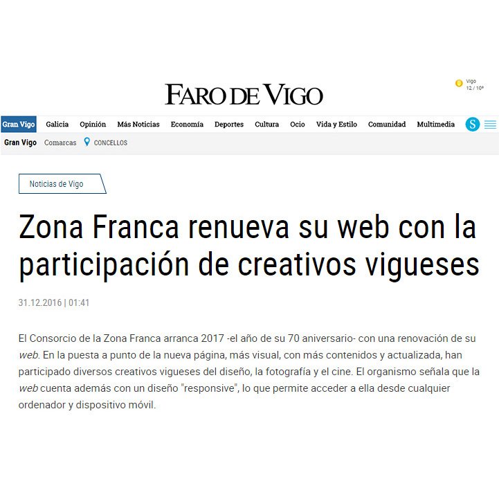 A2LabIdeas's tweet image. #Feliz2017 Iniciamos año lanzando🚀 con @zonafrancavigo su nueva web zfv.es #SomosCreativos bit.ly/EQUIPOA2