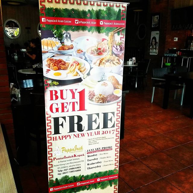 pappajack_pik's tweet photo. Happy New years 2017
Wow!! @pappajack_pik sedang ada promo guys dari tgl 01 s/d 31 januari 2017 menyediakan promo Buy 1 Get 1 loh .. https://t.co/kIq5d4fkWj