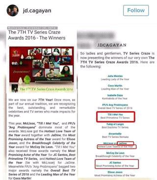 yayangsuarez's tweet photo. Good by 2016 and hello 2017 timy congratulations #JadinePublicist #TIMYNewYear #TIMYSacrifice https://t.co/zOd5C4HG14
