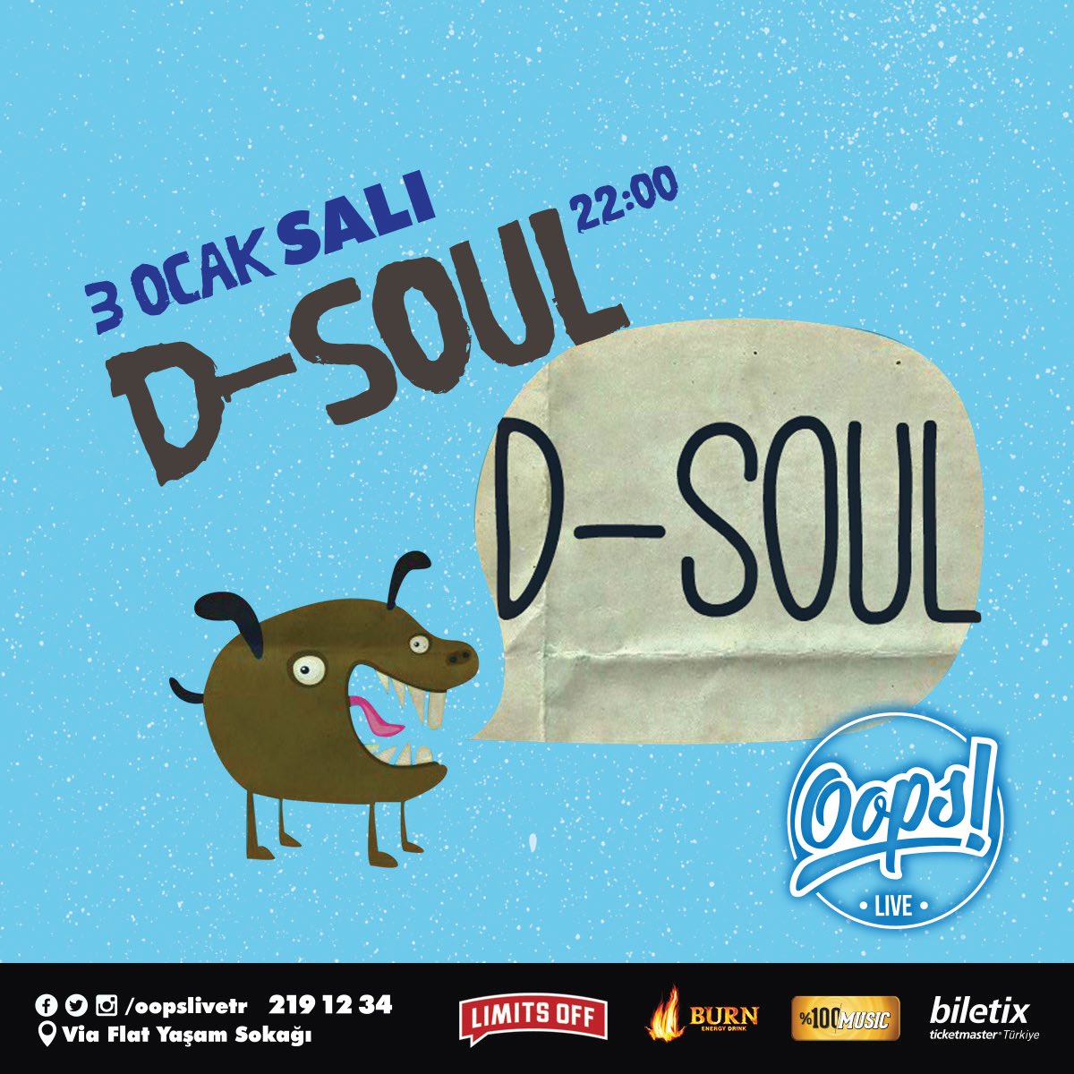 Ankara D-Soul ile neo-soul, rnb, funk müziğe doyacak! #Oops #OopsLive #LivePerformance #Ankara #AnkaraEtkinlik #Etkinlik #Konser #DSoul