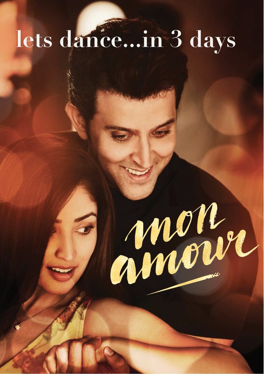 iHrithik's tweet image. Get ready to dance to the sound of love. #MonAmourIn3Days