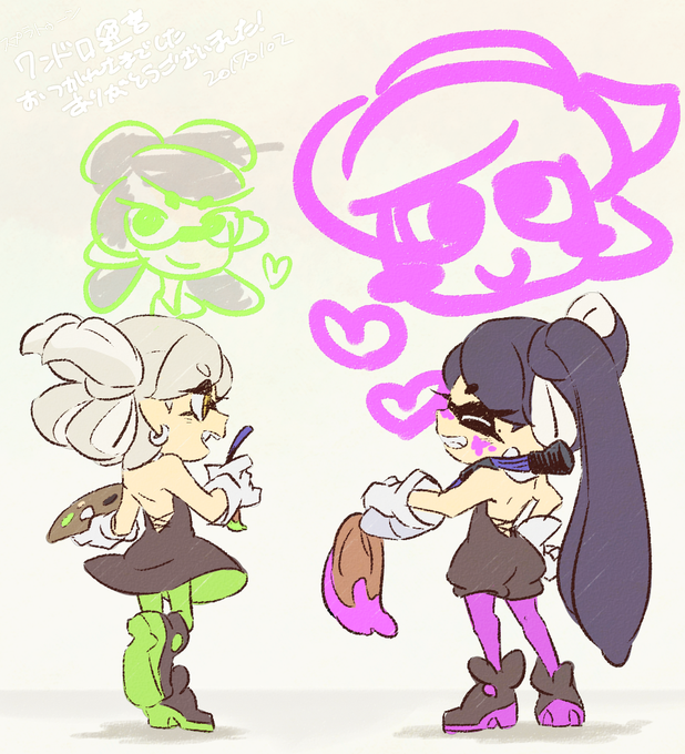 スプラトゥーン版お絵描き60分一本勝負のtwitterイラスト検索結果