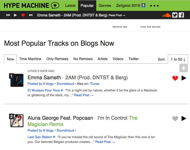 bitbird's tweet photo. Love to @Emma_Sameth, @DNTST13 and @MrAdamBerg for hitting that #1 populair songs on @hypem! https://t.co/7fMiwwZbxW