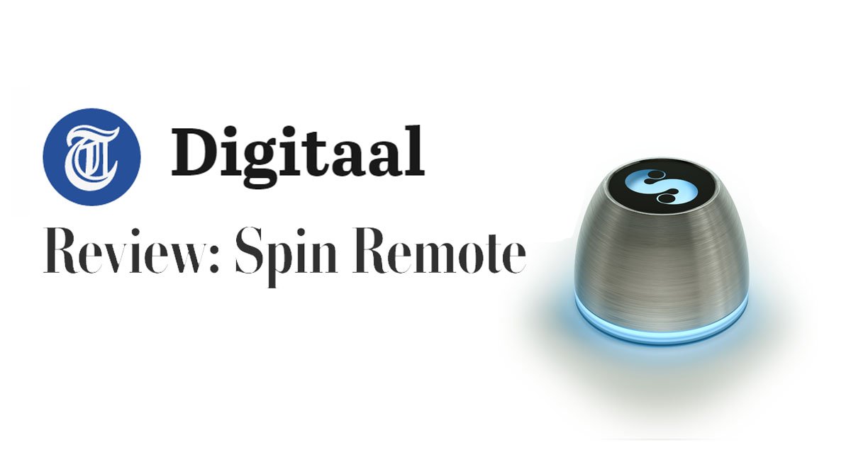 Extra! Extra! Read all about it! The biggest newspaper in the Netherlands, de <a href="/telegraaf/">De Telegraaf</a> reviewed the SPIN remote: goo.gl/EYj9Sj