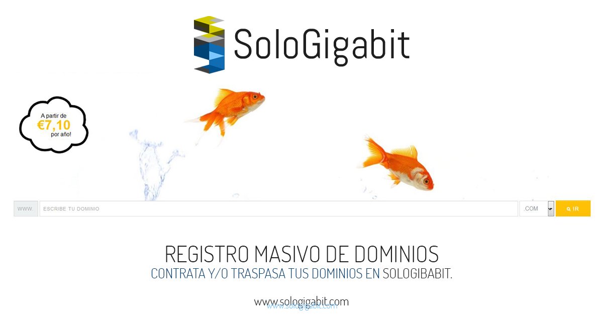 ¿Necesita registrar más de un #dominio ? 
Realice su registro masivo de dominios en <a href="/SoloGigabit/">SoloGigabit, S.L.</a>
ow.ly/VOg2307ygYj
#registrodedominios