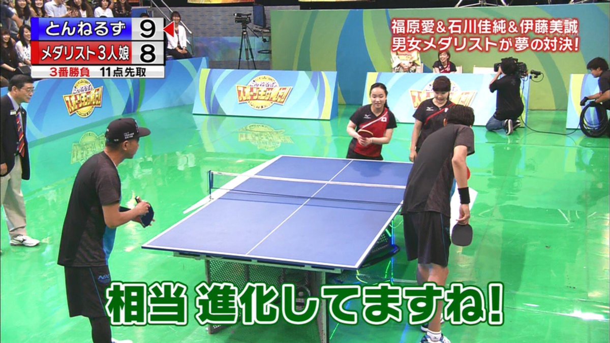 雪風 בטוויטר 今年もテニスは勝てず 空振り好きなとんねるず 笑 とんねるずのスポーツ王は俺だ スポーツ王