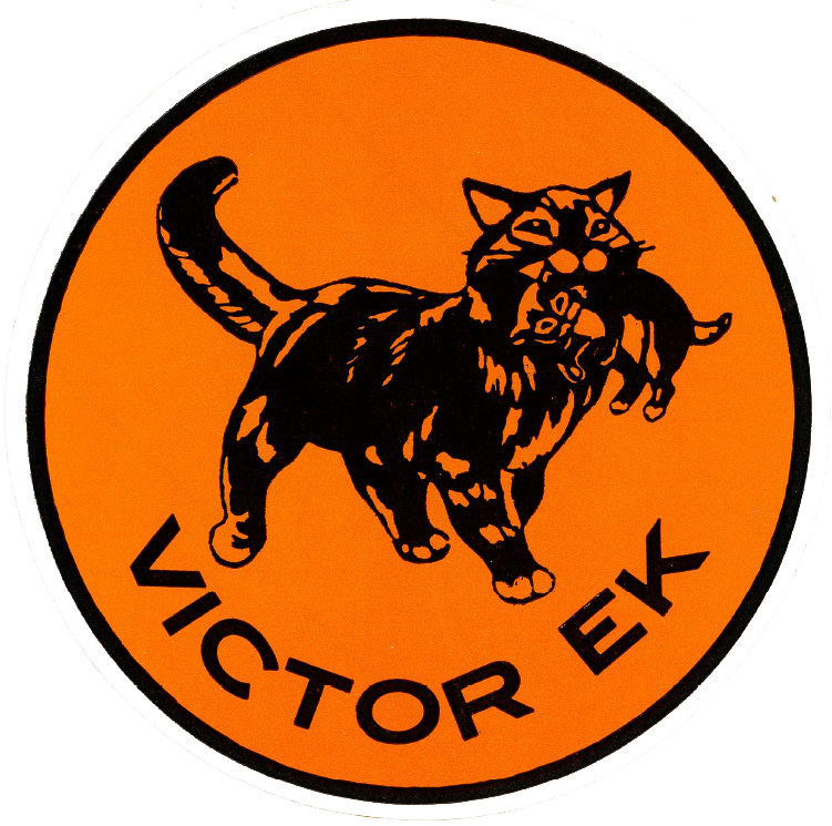 If you ever wondered what our cat logo used to look like, now you know! More about our history victorek.fi/en/victor-ek/h… #transformation
