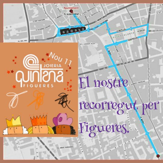 Xavier_calvet's tweet photo. Els #patges #reials ens han portat el recorregut per #Figueres amb les signatures dels tres #reis #mags d'Orient https://t.co/KVuR9AsjVs
