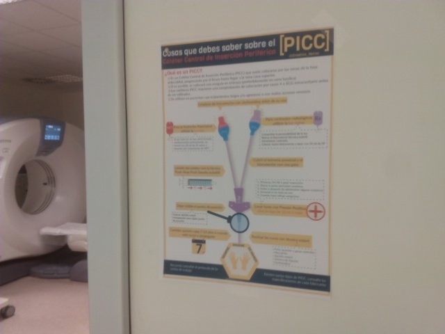 Charorx's tweet image. Ya tengo mi póster de #piccs de @Creative_Nurse en el servicio 👏👏👏