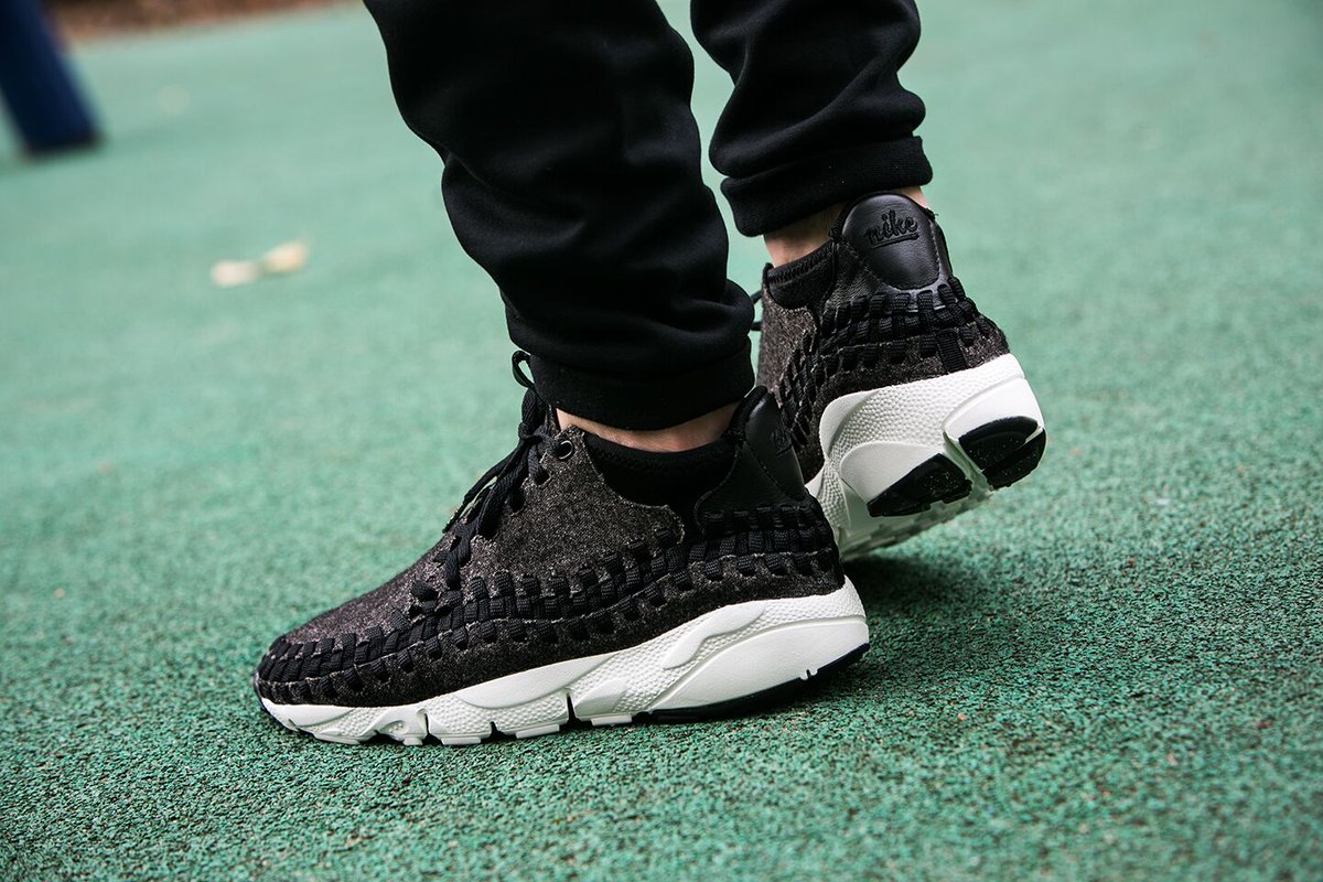 nike air footscape woven chukka black