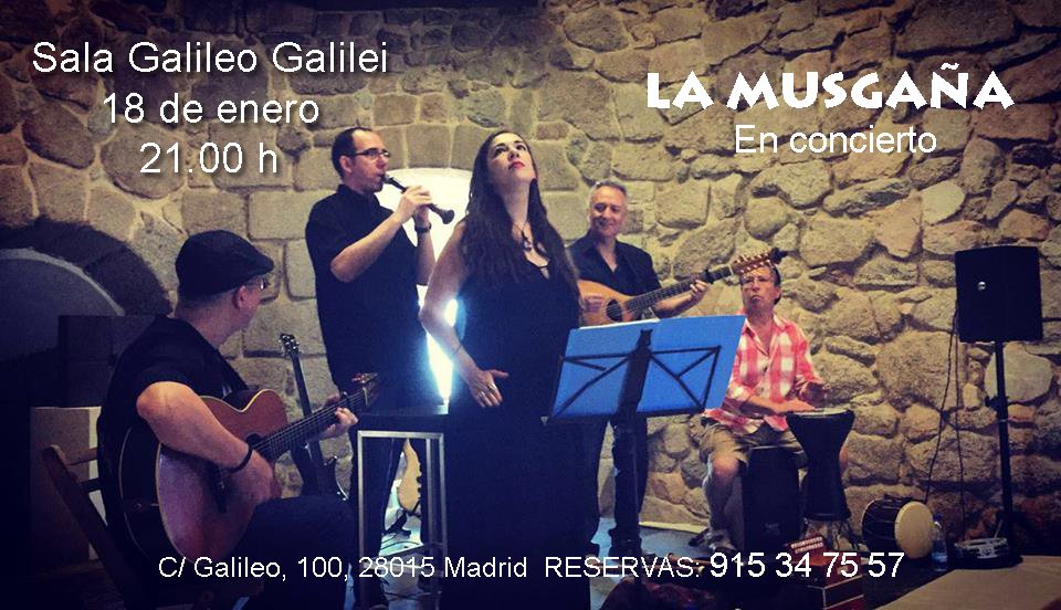 lamusgana5's tweet photo. Nos vemos el 18 de enero en @salagalileo para celebrar la entrada de año (o lo que cada uno quiera) :-) https://t.co/TecIoTRSvB