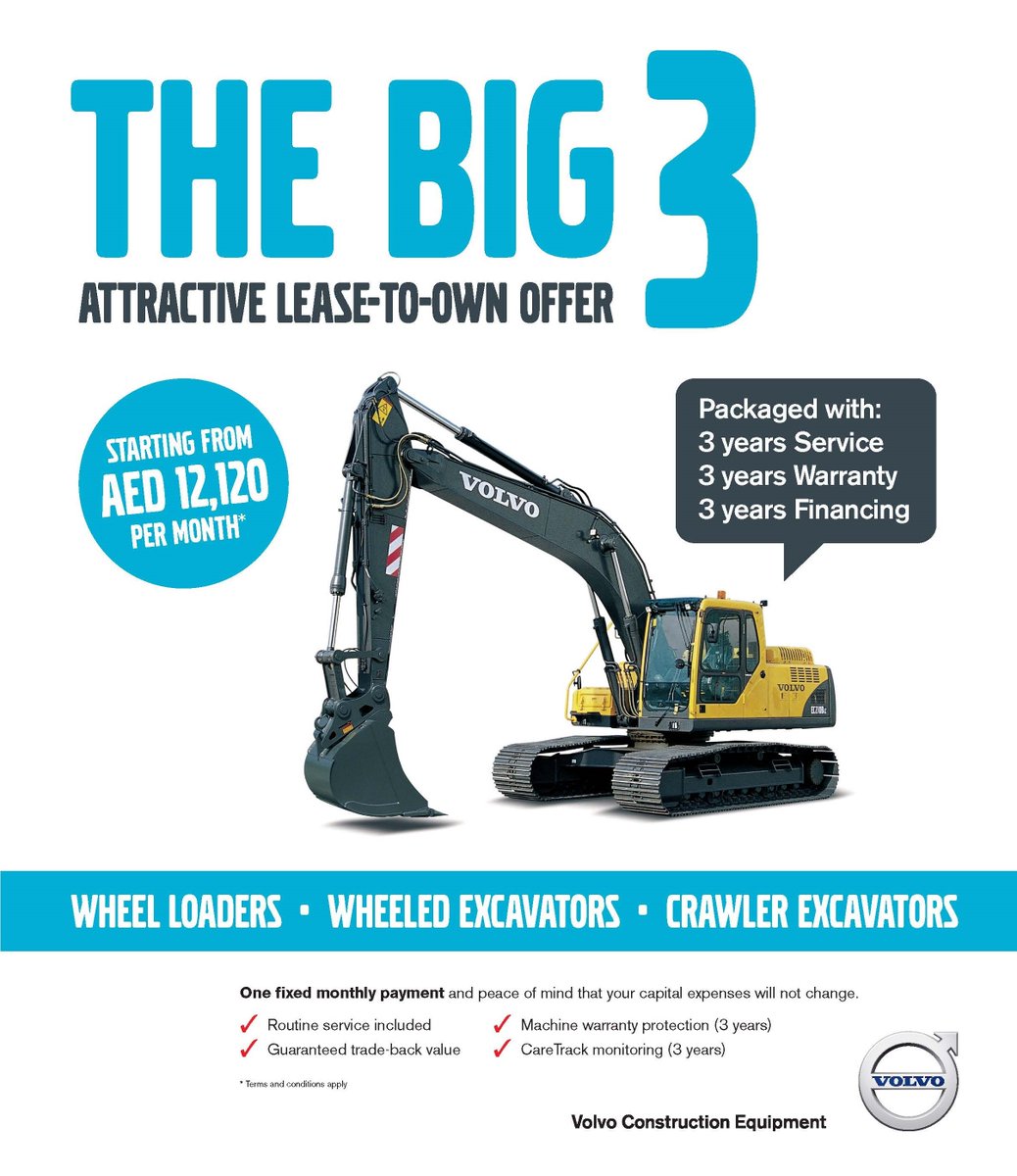 FAMCO_UAE's tweet photo. Check out our attractive BIG 3 lease-to-own offer…#Construction #heavyequipment #excavator

@VolvoCE_EMEA @VolvoCEGlobal https://t.co/VfgmS1Yh13