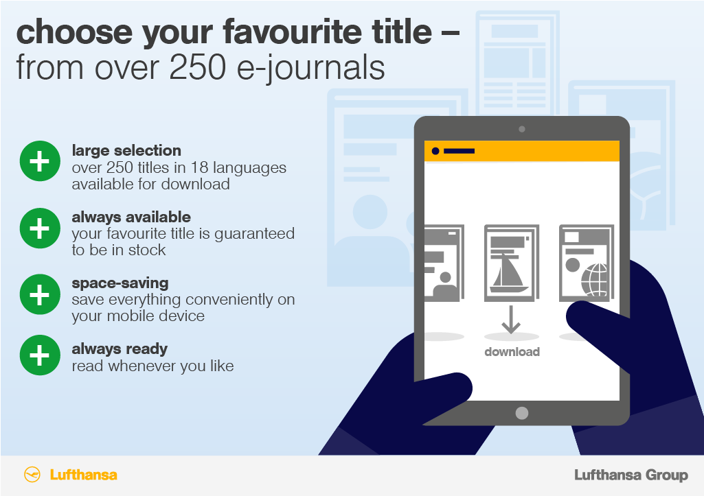 Lufthansa News What Would You Pick Choose Your Favourite Title From Over 250 Ejournals
