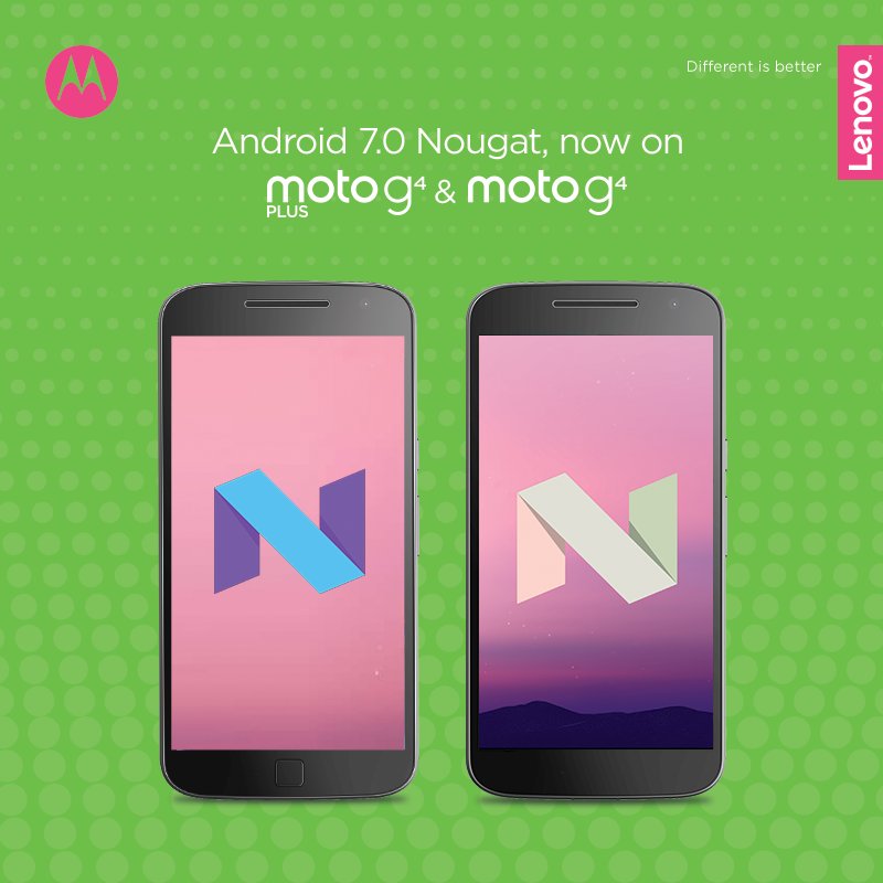 Motorola India on Twitter "NeverMissOut on Android 7.0 Nougat, now officially available on 