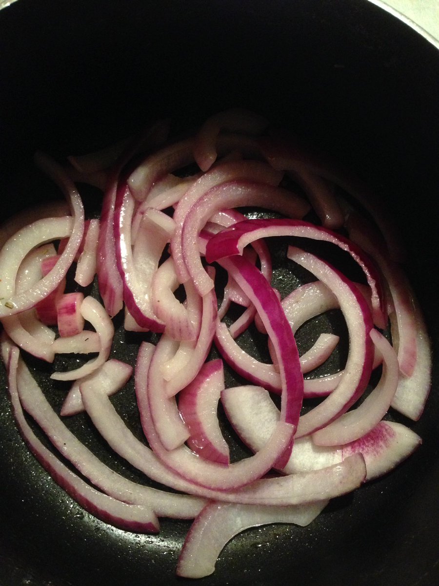 RED onions? I've seen it all now. F.