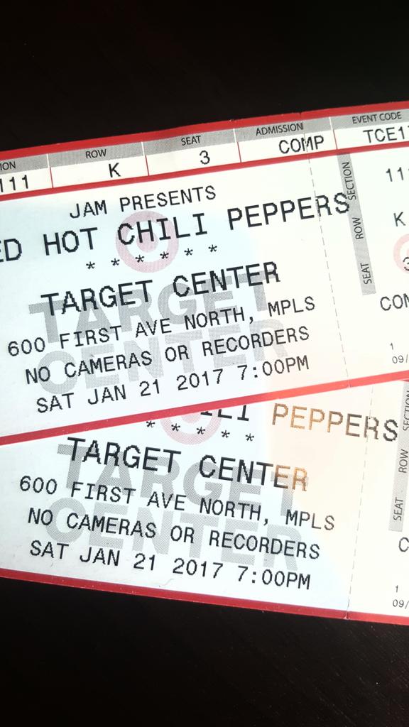 cowboyjacks's tweet image. RT &amp;amp; Follow @cowboyjacks to be entered to #win (2) tickets to the @ChiliPeppers Sat Jan 21st at the @TargetCenterMN #HAPPYNEWYEAR #contest