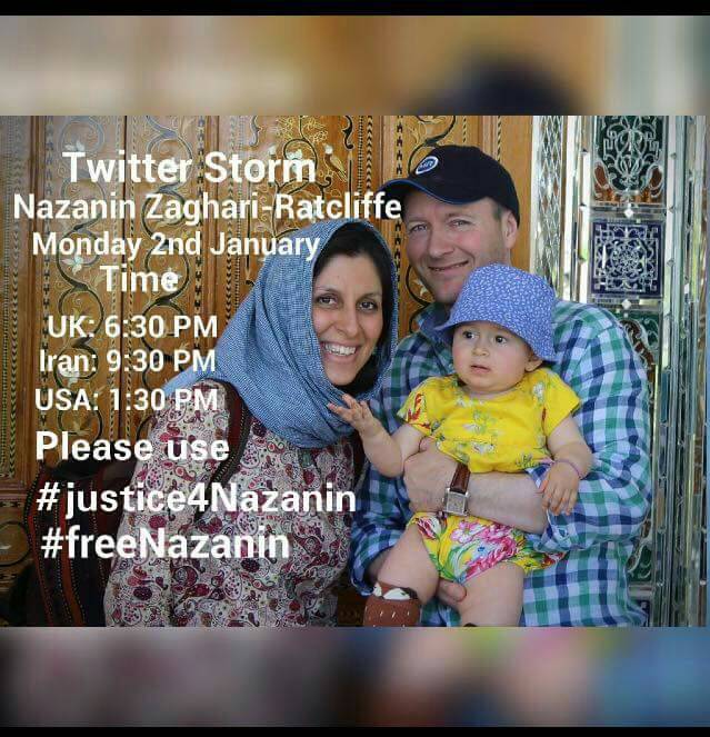Please create a TWITTER STORM. Tweet out a new tweet. RTs don't count. Use #Justice4Nazanin &amp; #FreeNazanin THANK YOU FreeNazanin.com