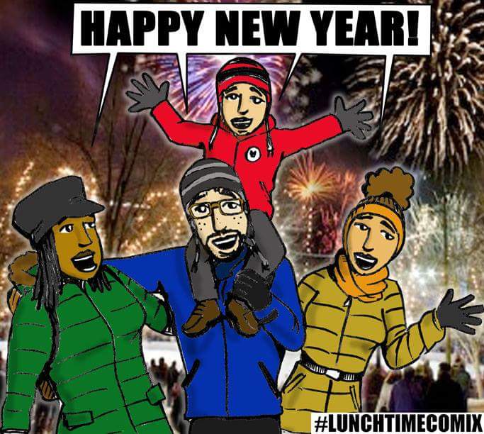 LunchtimecomiX's tweet photo. The #lunchtimecomix staff would like to wish you a Happy New Year and WELCOME 2017! #newyears #goodriddance2016 #comics #webcomics https://t.co/sFA8q1Dk5B