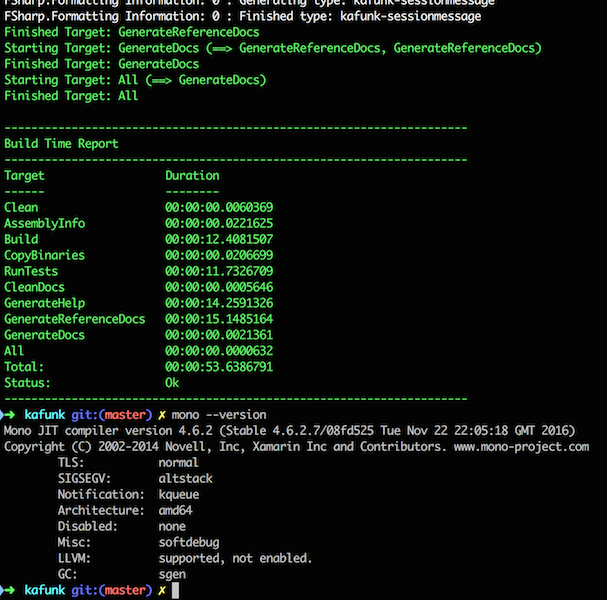 jaceklaskowski's tweet photo. It *has* happened. Installed #MonoFramework to build kafunk = #ApacheKafka client for #fsharp https://t.co/FKtu68yoSd https://t.co/mXWQZ0lJti