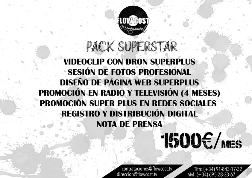 flowcostmanage's tweet photo. Eres artista? Demuéstrale al mundo tu talento! Con paquetes promocionales a un precio inmejorable! https://t.co/bsevS2j3sa