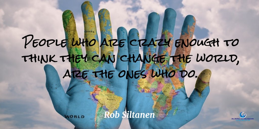 About_MartinaK's tweet photo. People who are crazy enough to think they can change the world, are the ones who do.
Are you one of them? :)
#thinkoutsideofbox https://t.co/OVMcOih6qK