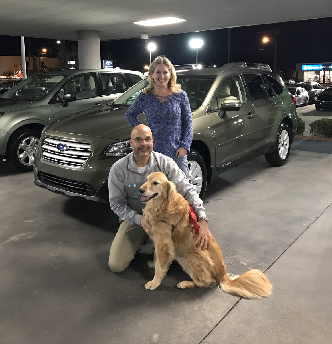 sjsubaru's tweet photo. Scott & Kristen own another Outback, but decided to get a 2nd Outback because they love Subaru's so much! #Congrats #Subaru #Subaru4life https://t.co/dfgxk7lAqj