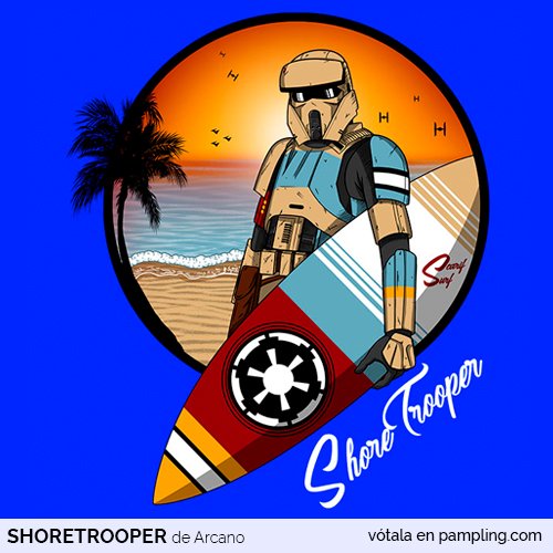 PamplingNews's tweet photo. ¿Quieres que salga este diseño en camiseta?
Shoretrooper by Arcano
🔁, ❤️ y vótalo en https://t.co/80OpSJIsh6 si te gusta. https://t.co/8hpnQuyuDq