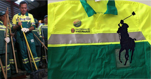 O <a href="/sensacionalista/">Sensacionalista</a> :Exclusivo: uniforme de gari usado por Doria era Ralph Lauren. sensacionalista.com.br/2017/01/02/exc…