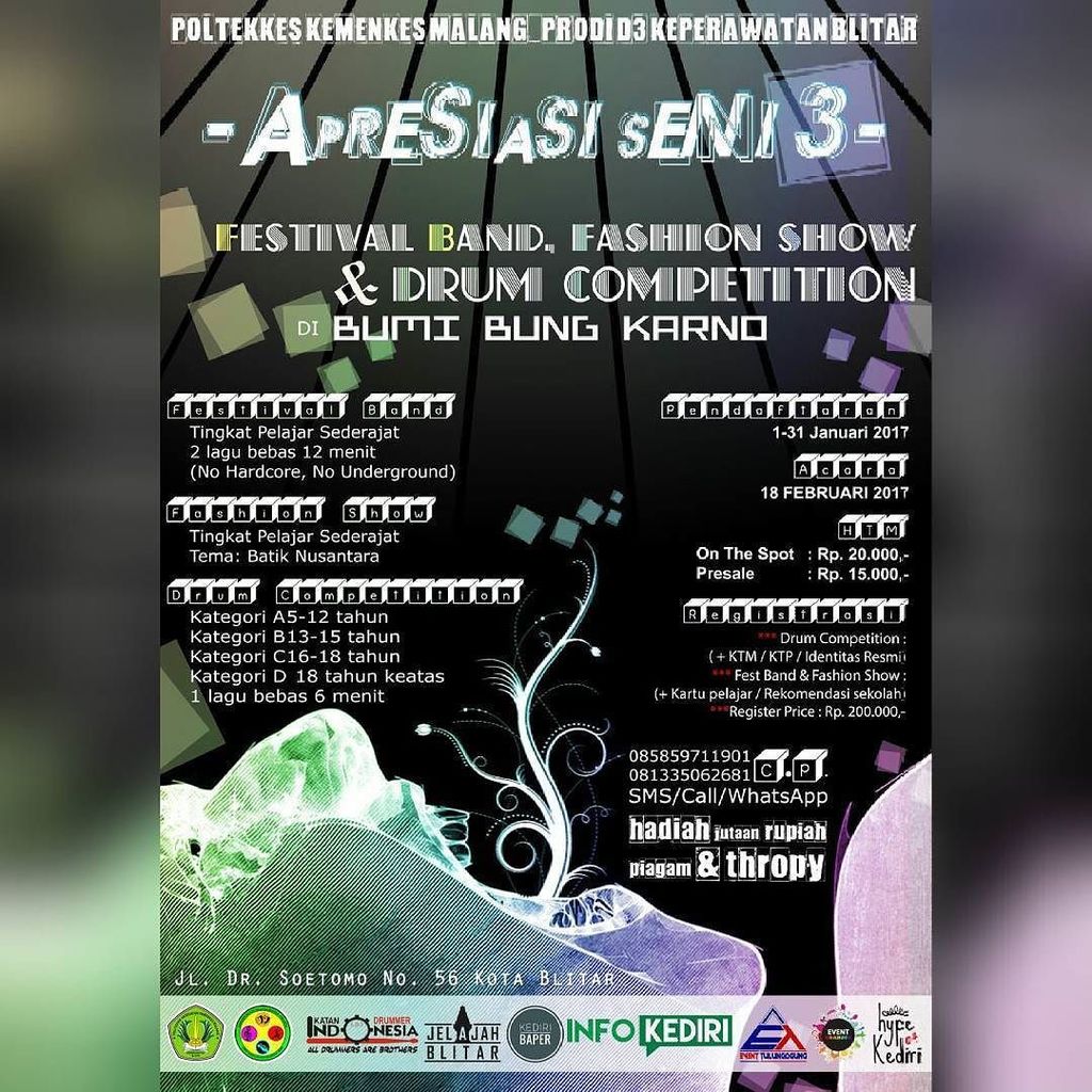 Prodi D3 Keperawatan Blitar, Poltekkes Kemenkes Malang

Proudly present :
"Apresiasi Seni 3"
DI BUMI BUNG KARNO - F…