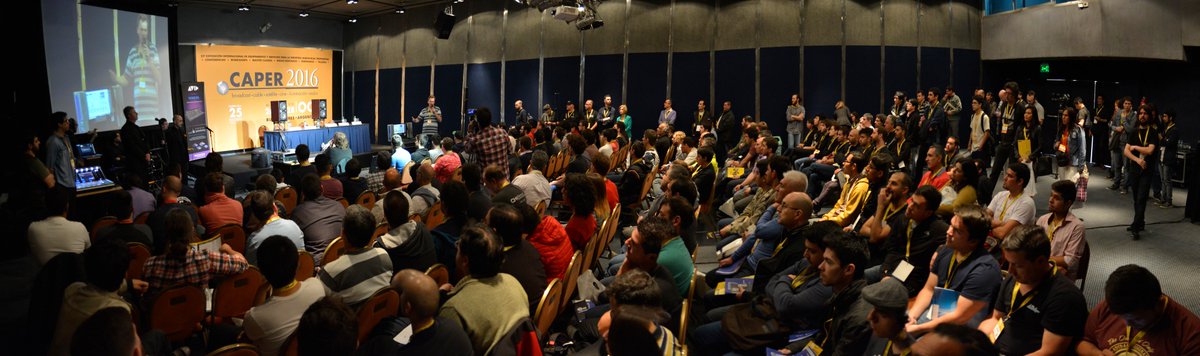CAPERShow's tweet photo. #CAPER2016: MASTER CLASS de @aesarg "Simulacro de Festival EN VIVO" con Néstor Stazzoni, @PichonDalPont, Pablo Peyrano y @cana_san_martin. https://t.co/T2EK1DYpMO