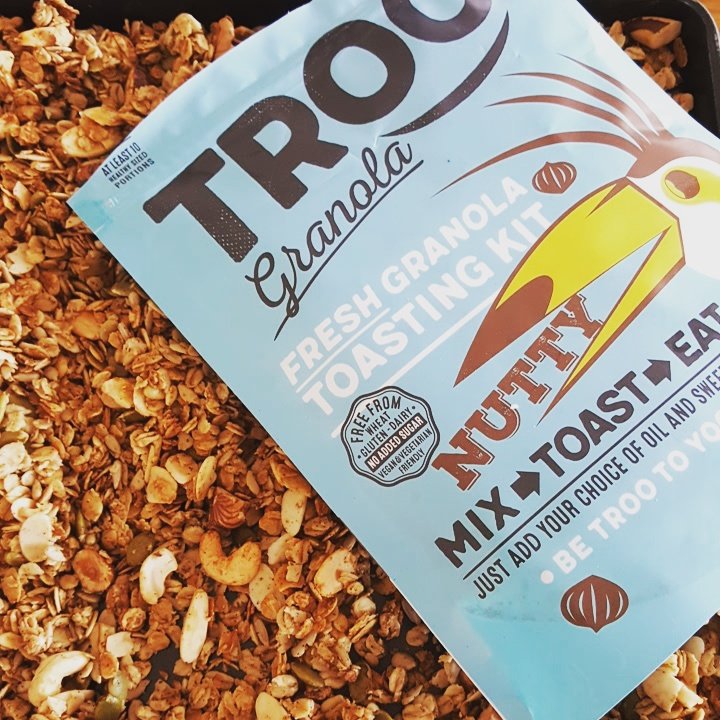 Our #lowsugar #granola, so naturally delicious yet less than 14% sugar, all from yummy honey. Freshly made ready to go out to customers 😊