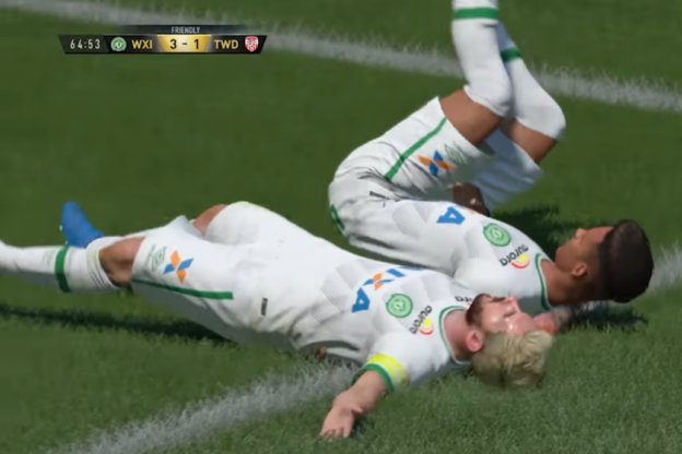 lequipe's tweet photo. Les plus beaux buts inscrits sur FIFA 17 ! https://t.co/nUt4912wgU https://t.co/6ZveeuRiI9