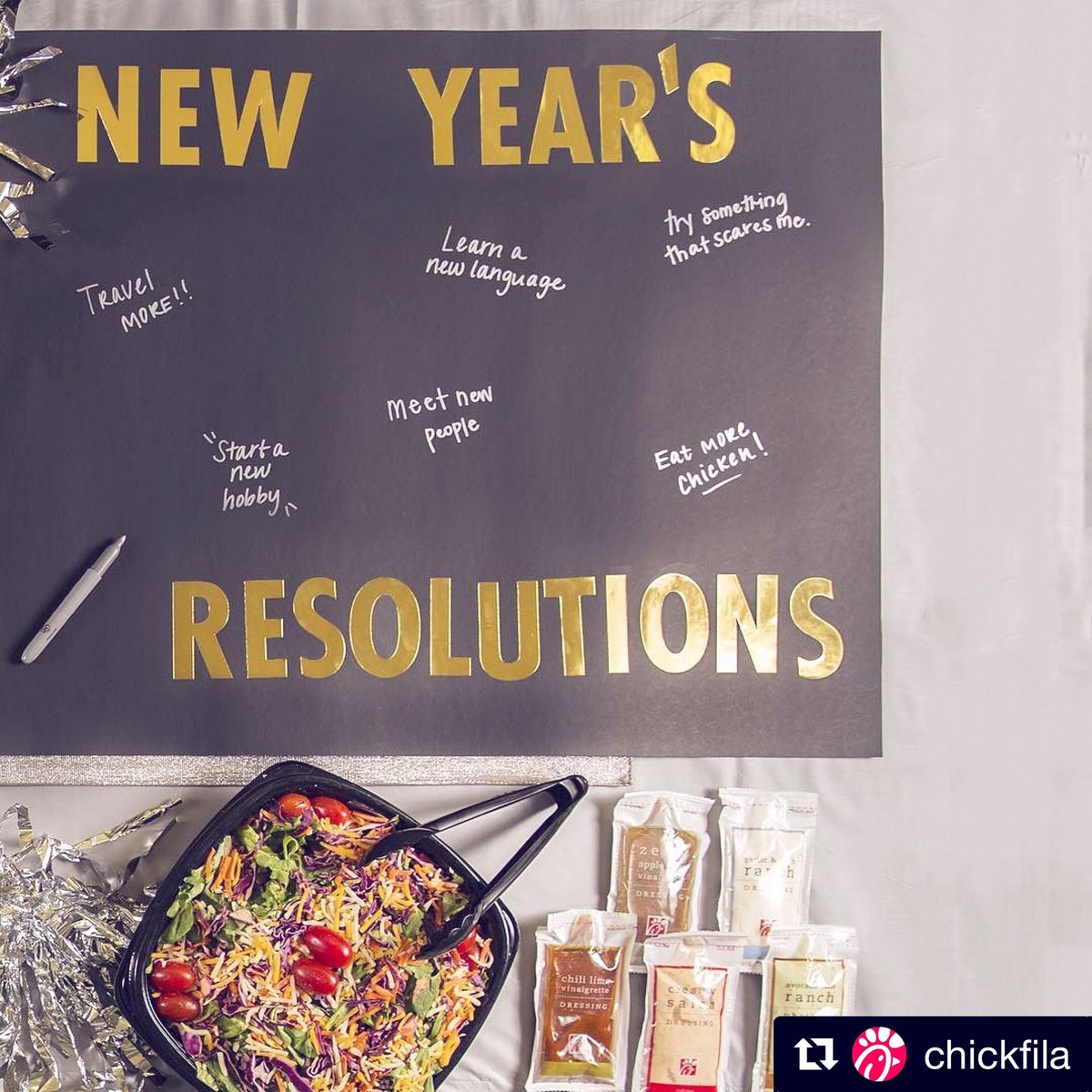 CFAAndSC's tweet image. Our New Year's Resolutions this year is to give our guests as many great meals as possible!
(Just like last year 😉)
What's yours this year??