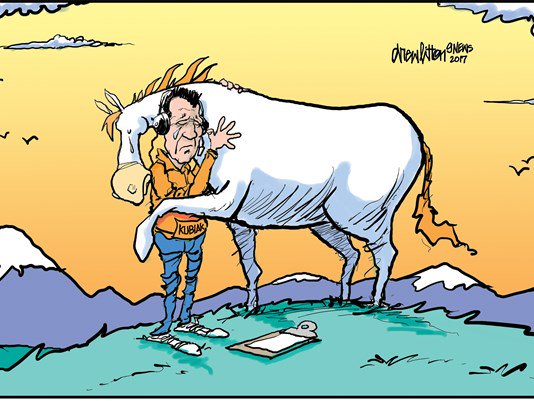 9NEWS's tweet photo. Drew Litton's touching cartoon sums up many people's feelings on the departure of Coach Kubiak: https://t.co/nzbj3wIPir #9newsmornings https://t.co/7lMOuL47se