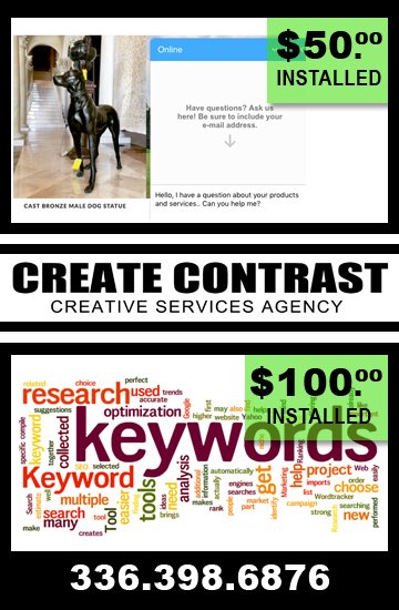 CreateContrast's tweet photo. Kickoff 2017 with some amazing offers to help your #business and #website grow! #gso #greensboro #webdesign #marketing 336-398-6876 https://t.co/wvJqelMduw
