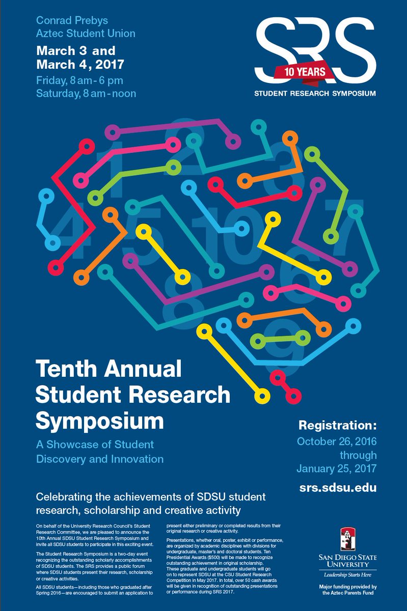 SDSU presenters: It's a good idea to proof read your abstract before submitting. 
srs.sdsu.edu/researchaffair…