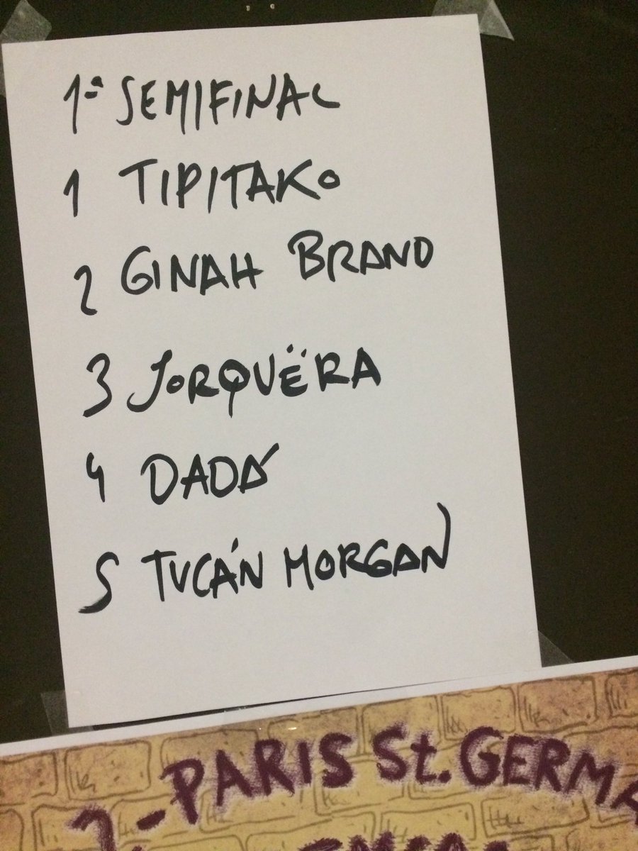 Ya tenemos el orden de la primera semifinal, a las 19h en @BiribayJazzClub #guerradebandas <a href="/ActualFestival/">Actual Festival</a>