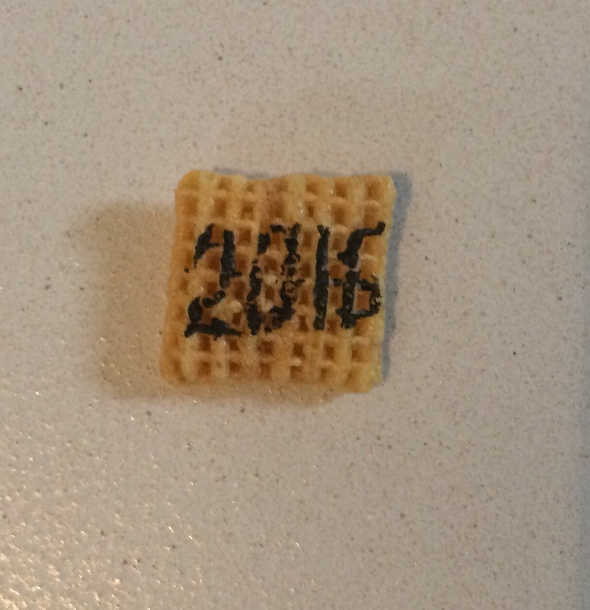 PJTLynch's tweet photo. Ugh, we're well into 2017, but I'm still writing 2016 on my Chex https://t.co/MxQd69bSvn