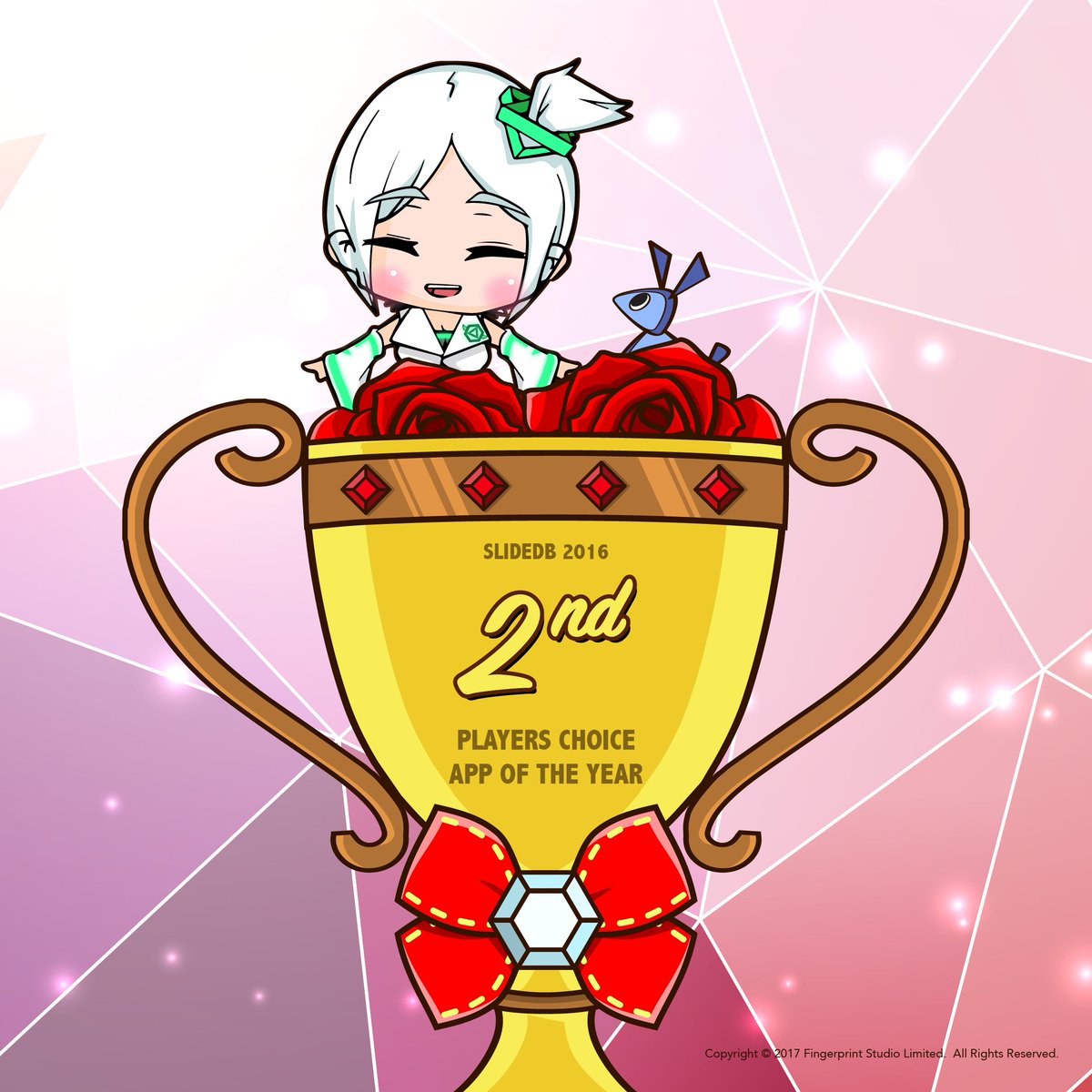 Triangle180_HK's tweet photo. We are so excited that we won @slidedb #PlayersChoice #appoftheyear2016 Rank 2! πThank you to who voted for #Triangle180 #indiegame #unity3d https://t.co/PROGae9Q2l