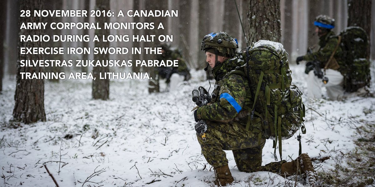CanadaNATO's tweet photo. #Forces2016 #ExIronSword #OpReassurance @CanadianForces @CanadianArmy @CanadaLithuania @CanadianAlly @LitdelNATO https://t.co/yD03CwpVWE