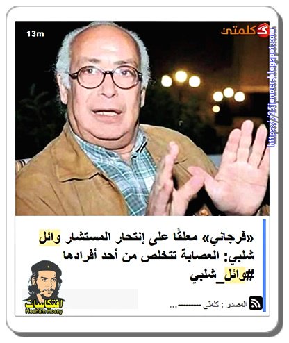 «فرجاني» معلقًا على إنتحار المستشار وائل شلبي: العصابة تتخلص من أحد أفرادها