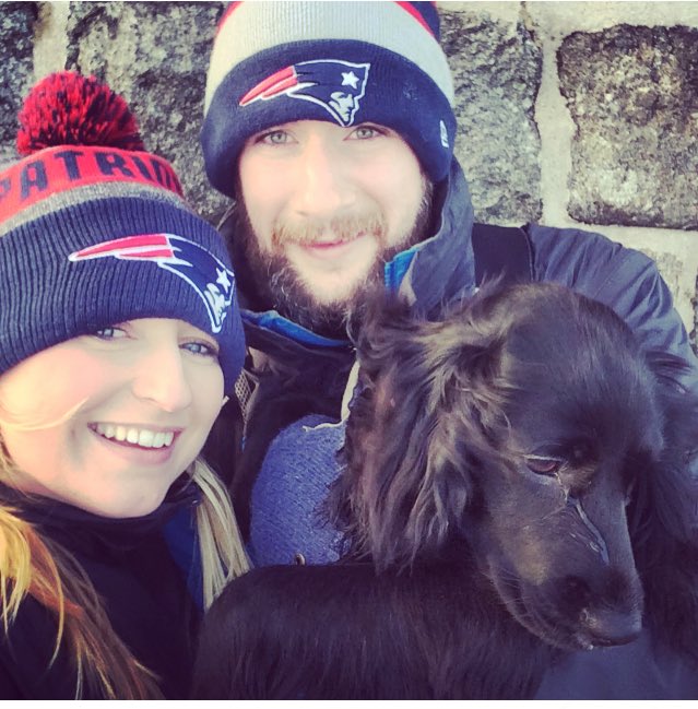 @kaiserkeown, Indy &amp; I taking #PatriotsNation to the highest mountain peak in Northern Ireland. <a href="/Patriots/">New England Patriots</a> <a href="/NFLUK/">NFL fan in the UK</a> <a href="/SkySportsNFL/">Sky Sports NFL</a> ##2790ft