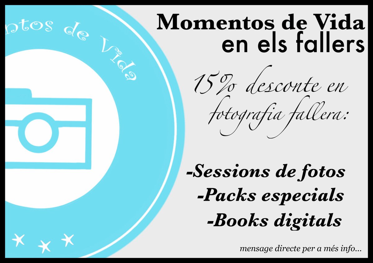 Ofertas en fotografía fallera. Consúltanos :)