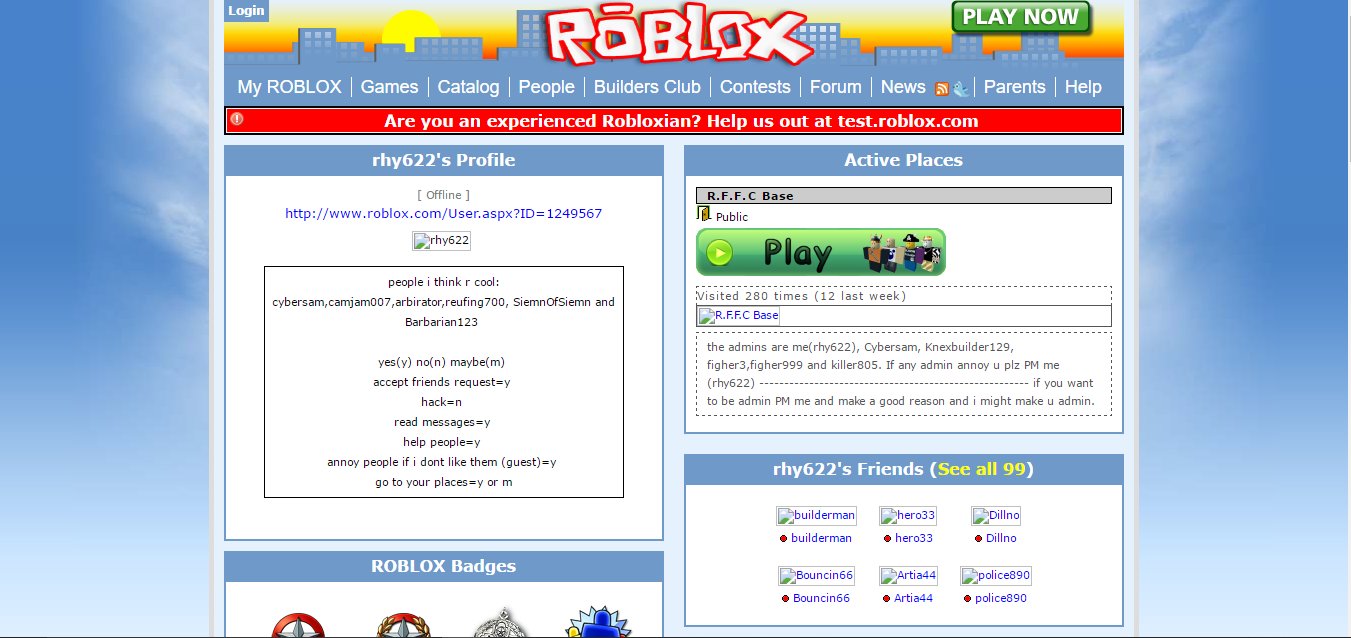 Rhyan Smith on X: Also throw back to the old 2010 #ROBLOX website theme   / X