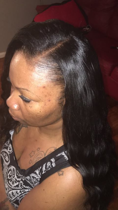 pinkjuicymac's tweet photo. Partial Sew Ins .. different views ... #PartialSewIn #MinimumLeaveOut #Cosmetologist #DMVhair #hairstylist https://t.co/MLj2j7q3cl
